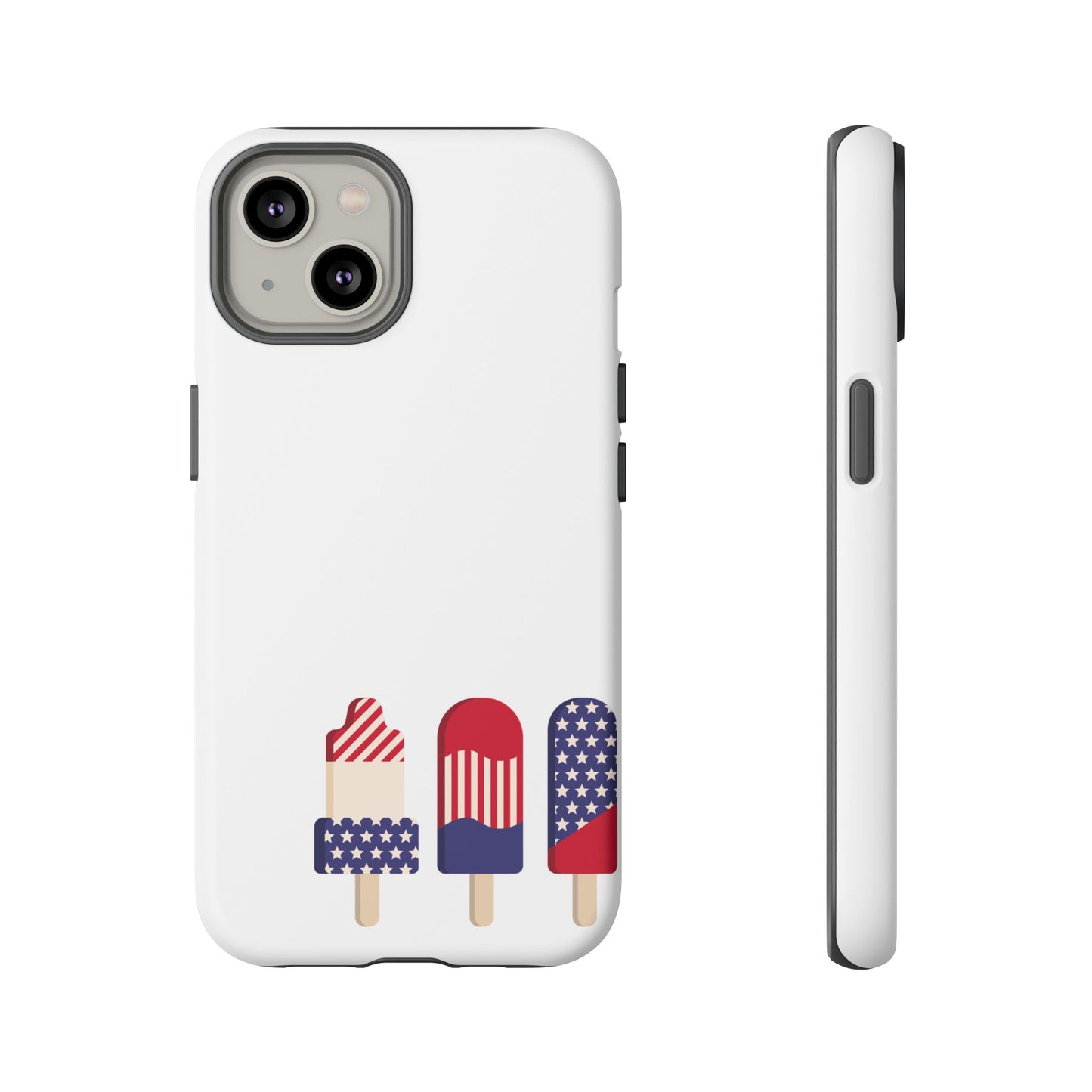 Patriotic Phone Case - Tough Cases with Ice Cream Popsicle Design