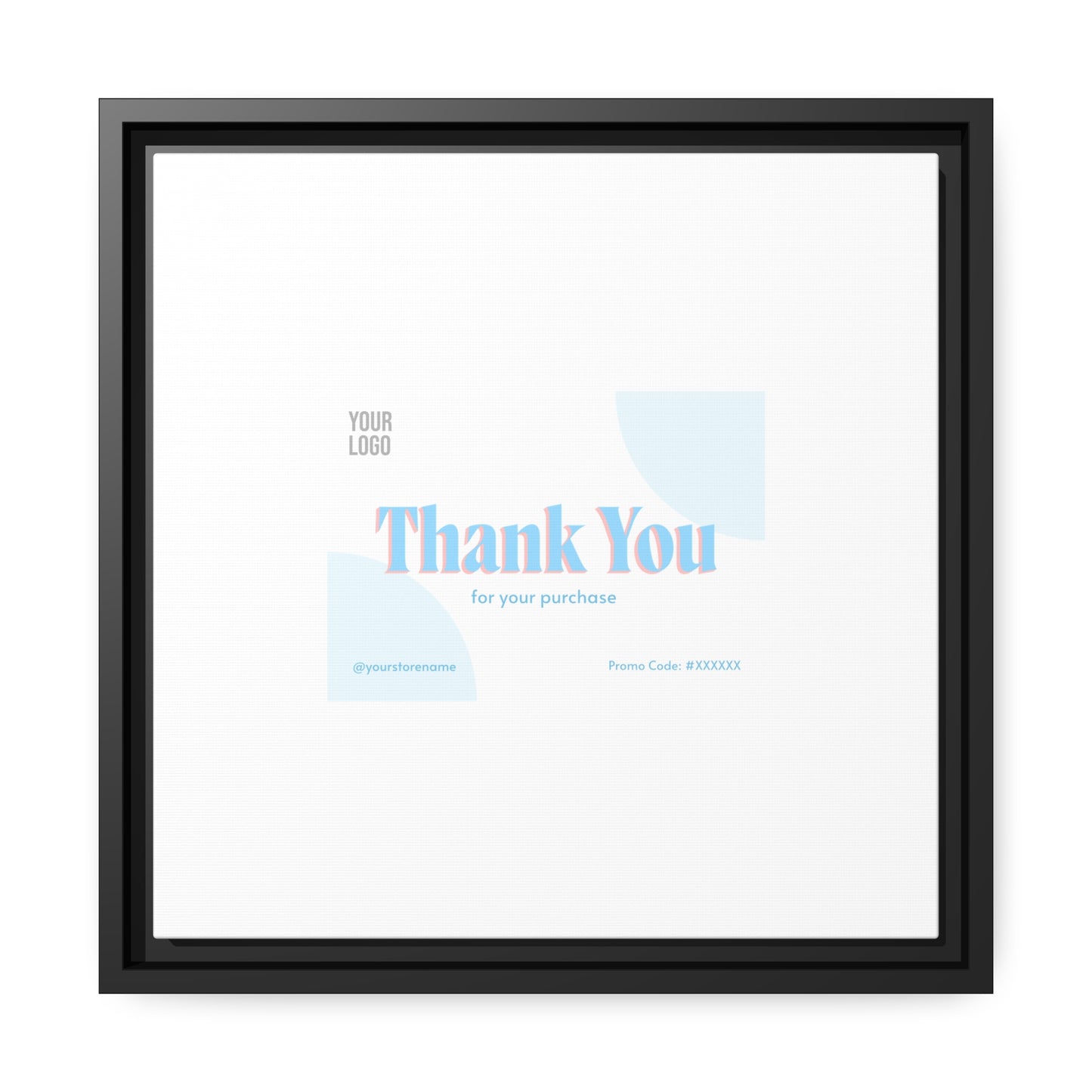 Matte Canvas, Black Frame