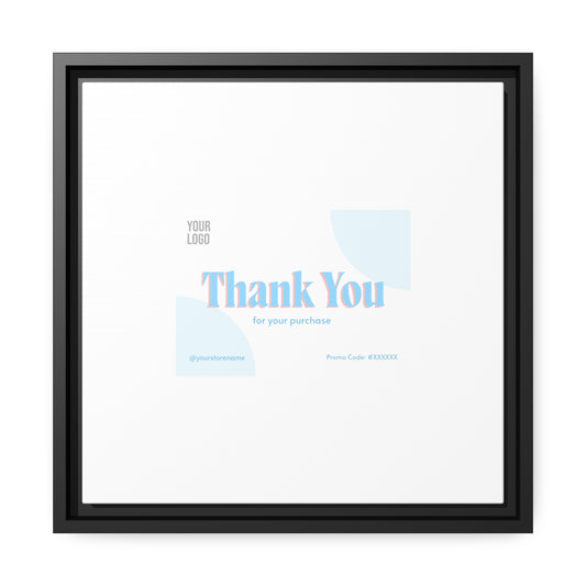 Matte Canvas, Black Frame