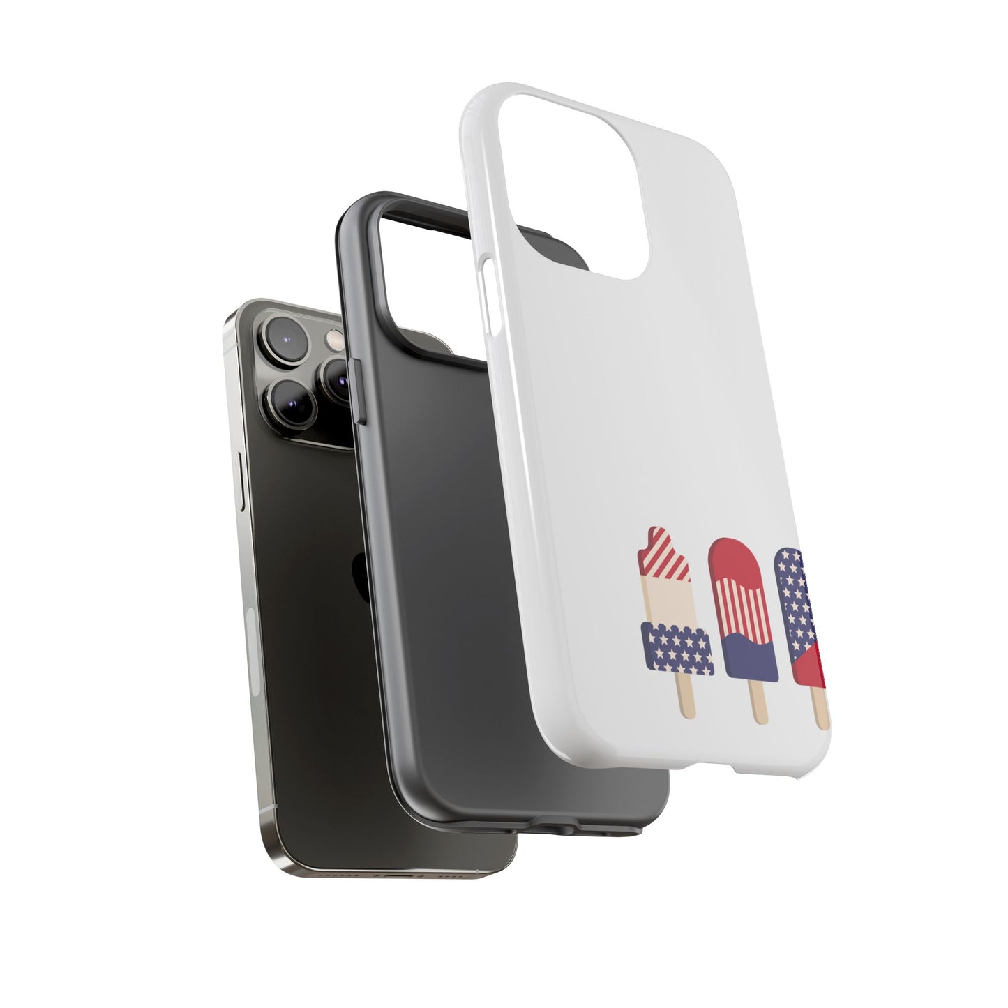 Patriotic Phone Case - Tough Cases with Ice Cream Popsicle Design