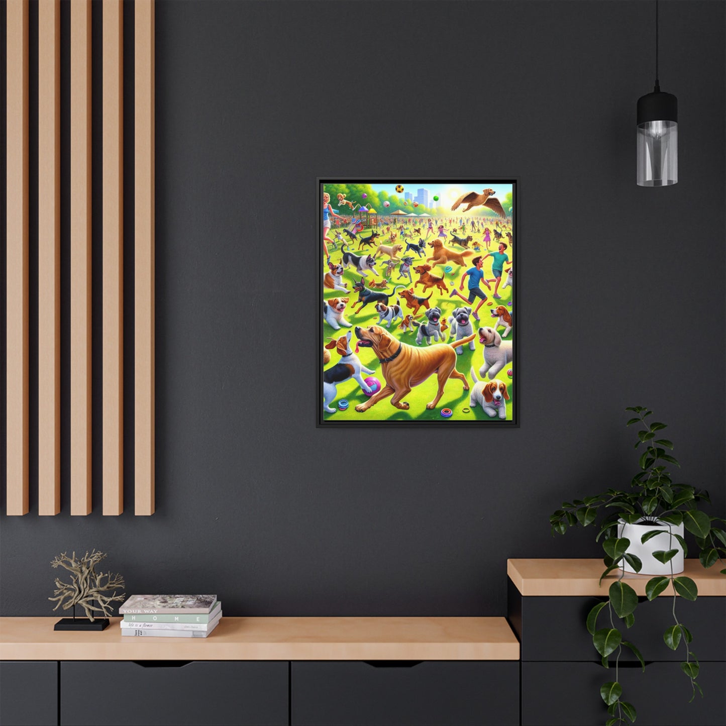 Matte Canvas, Framed (Multi-color)