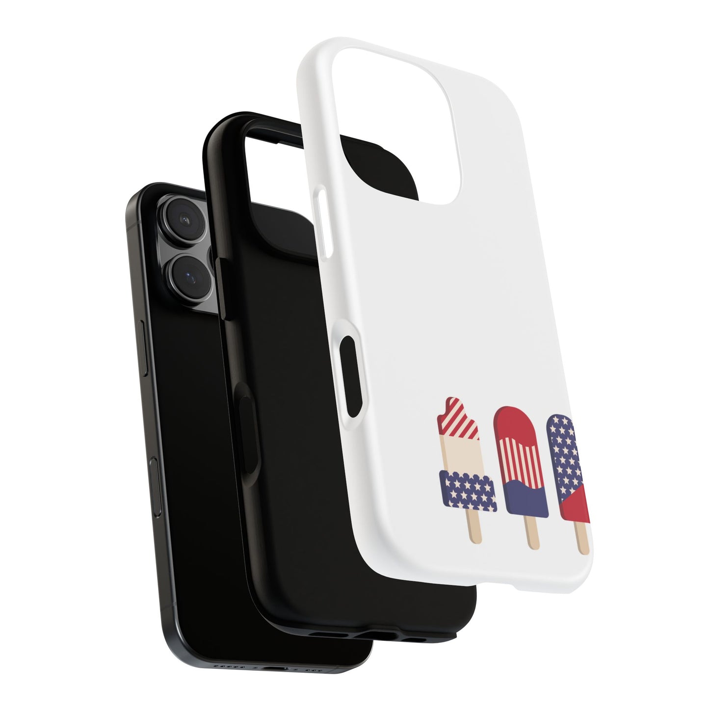 Patriotic Phone Case - Tough Cases with Ice Cream Popsicle Design