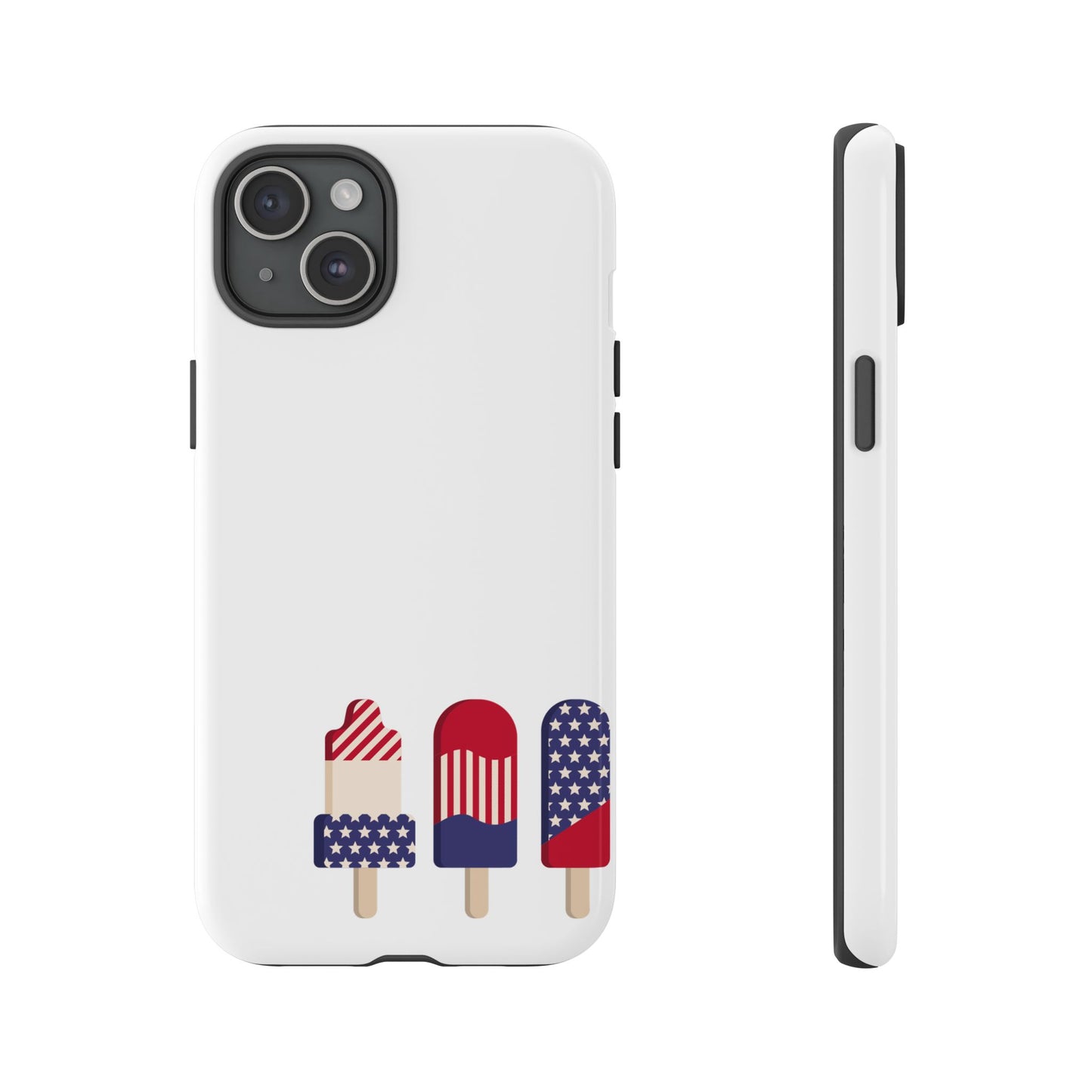 Patriotic Phone Case - Tough Cases with Ice Cream Popsicle Design