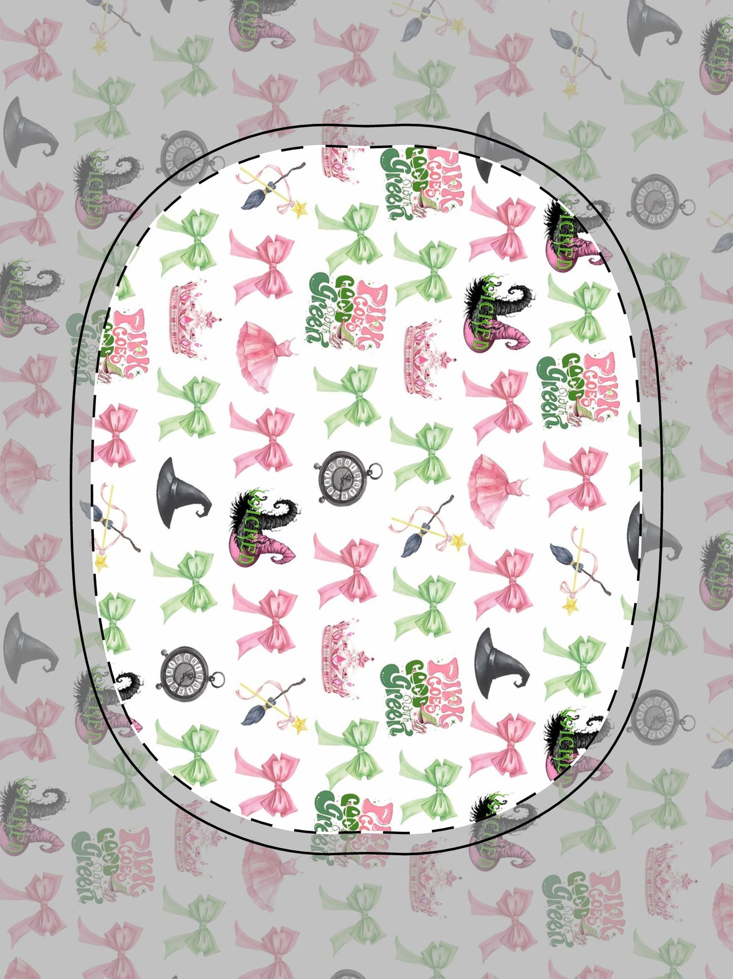 Cute Kawaii AirPods Max Shell Case - Pink & Green Bow Design