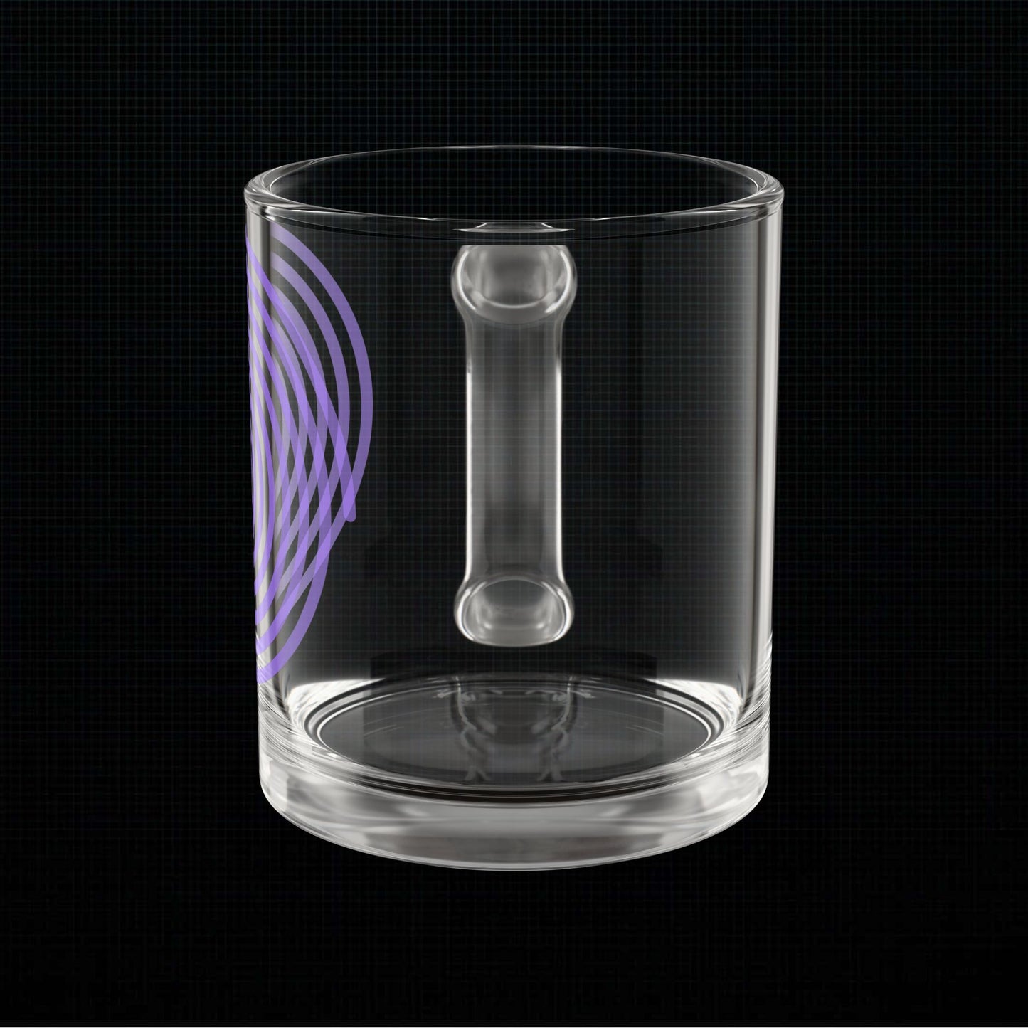 Modern Spiral Glass Mug – 10oz Coffee Cup with Unique Design