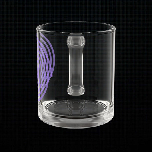 Modern Spiral Glass Mug – 10oz Coffee Cup with Unique Design