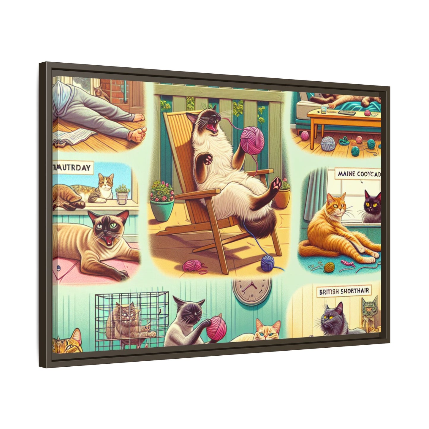 Matte Canvas, Framed (Multi-color)