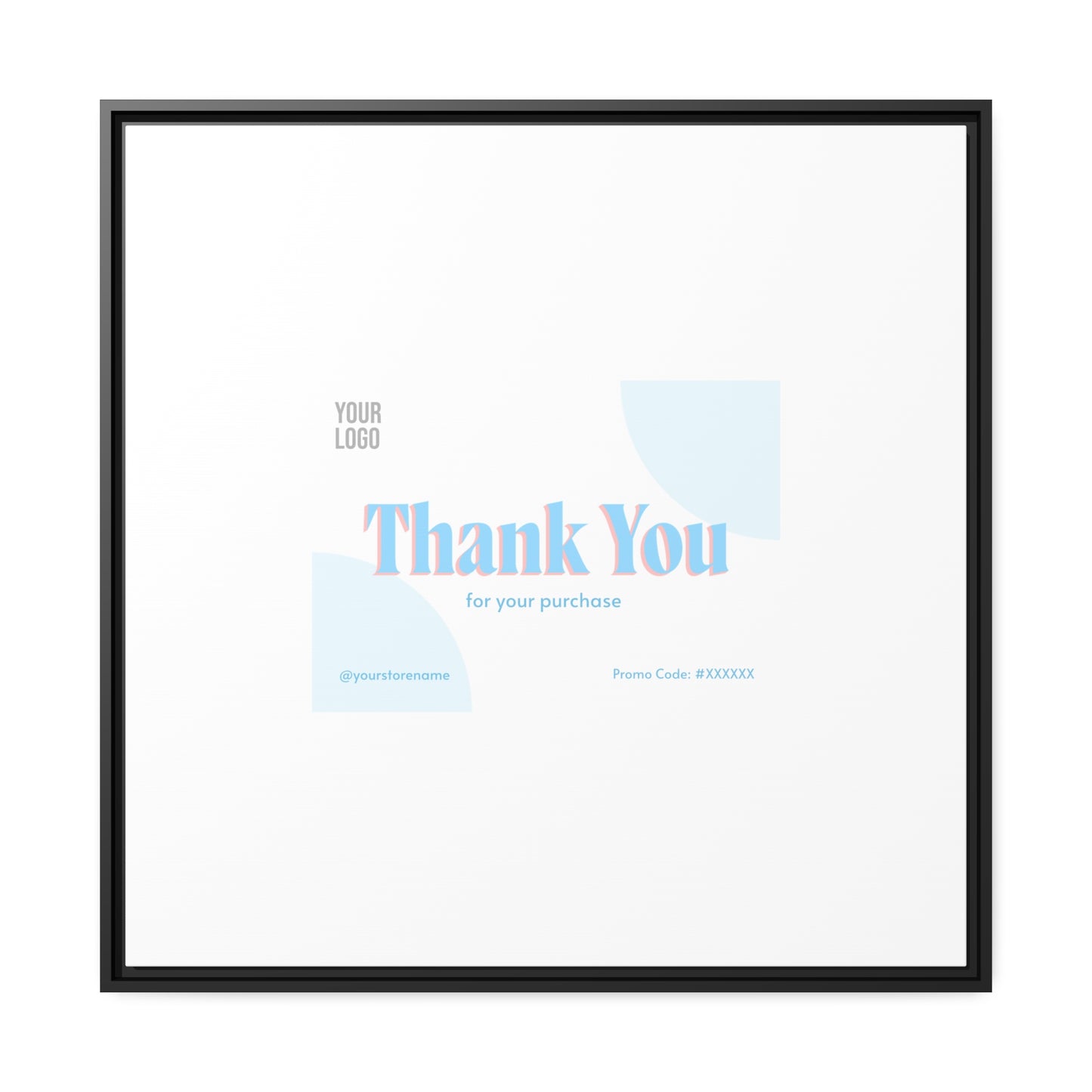 Matte Canvas, Black Frame