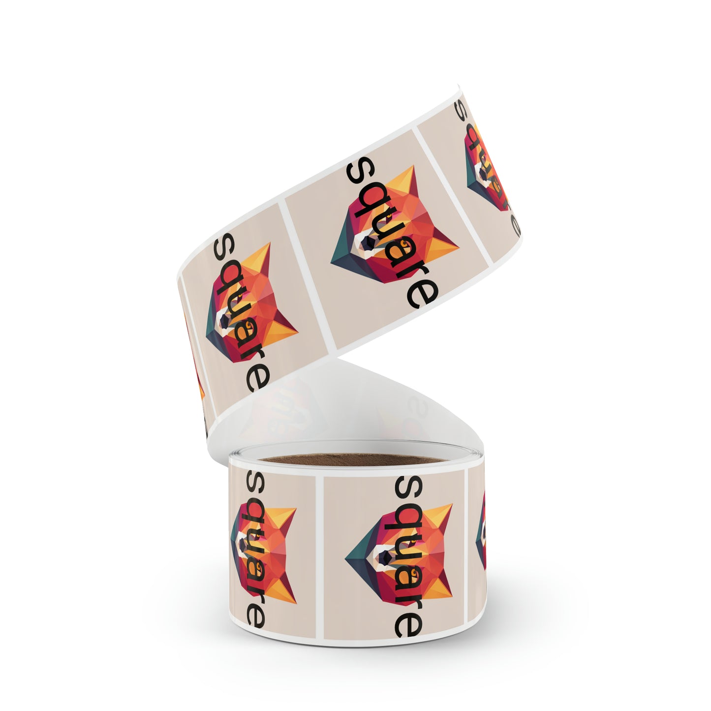 Square Sticker Label Rolls