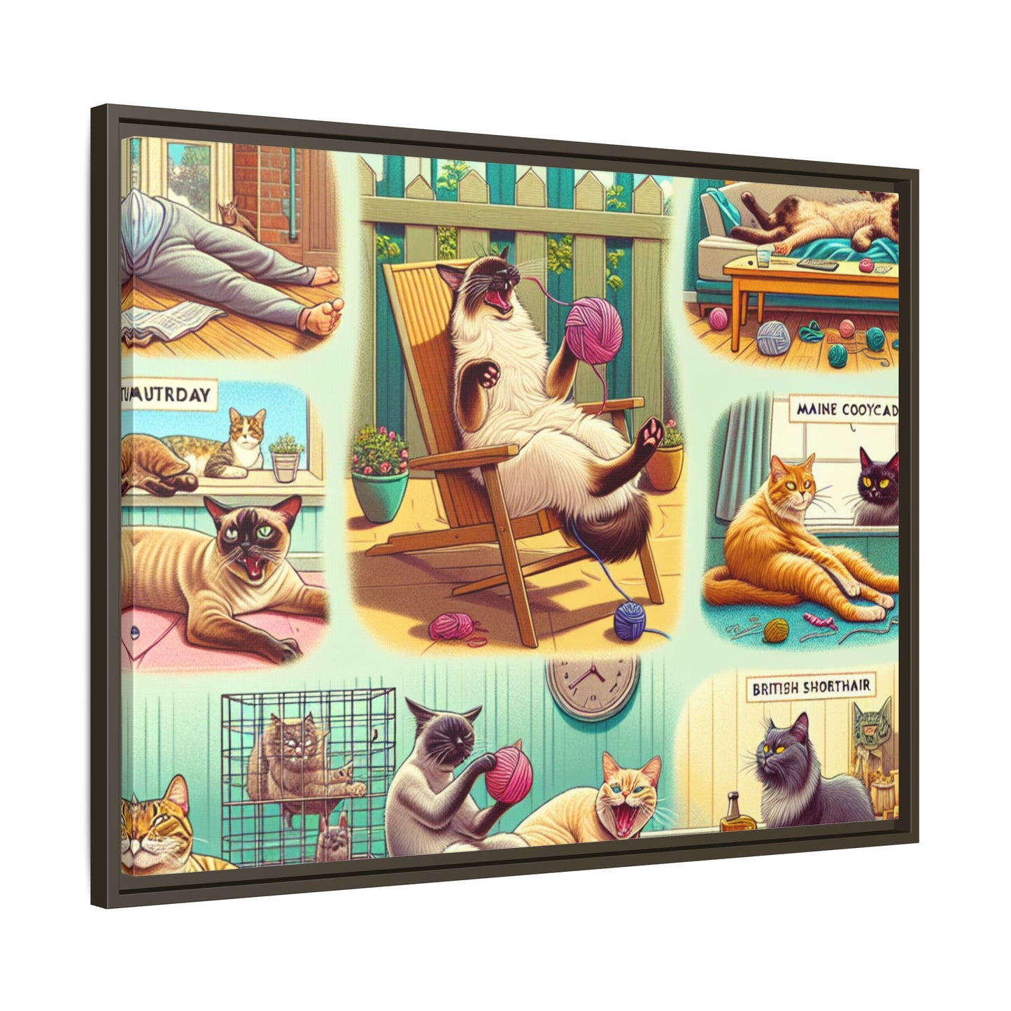 Matte Canvas, Framed (Multi-color)