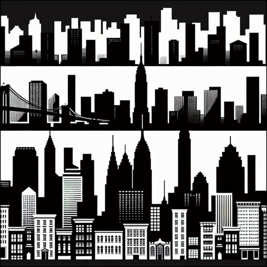 Custom Cut Acrylic Ornament - NYC Skyline Design, Perfect Holiday Gift for Urban Lovers