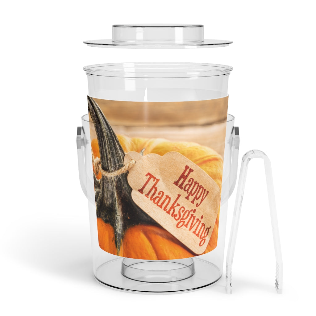 Ice Bucket with Tongs