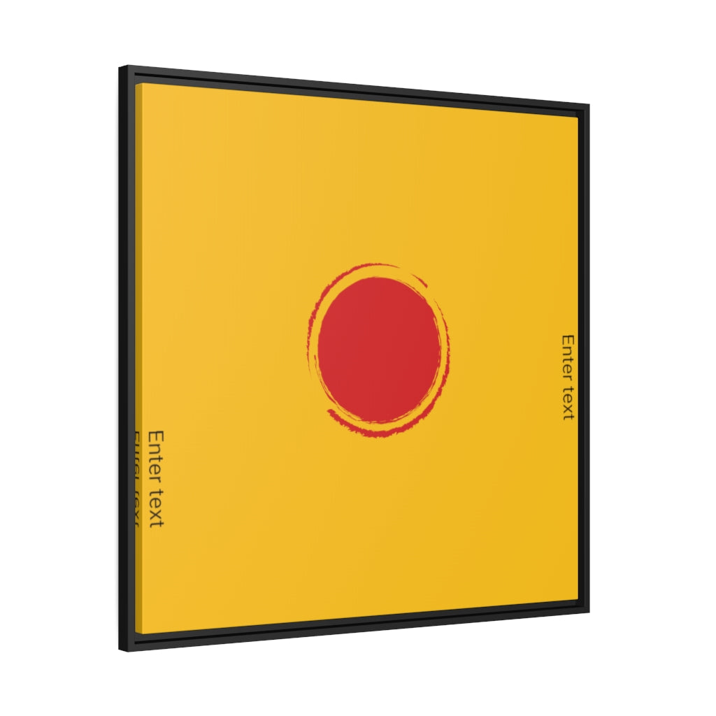 Matte Canvas, Black Frame