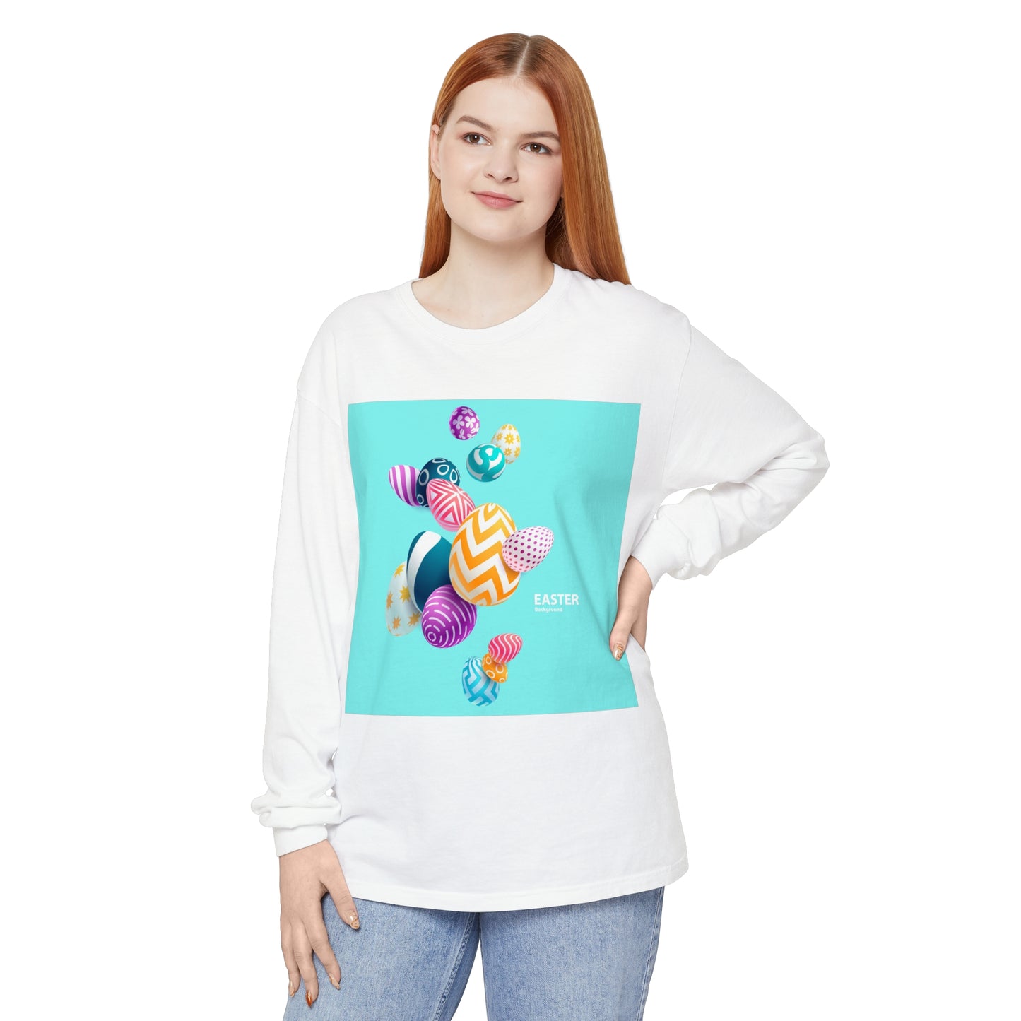 Unisex Garment-dyed Long Sleeve T-Shirt