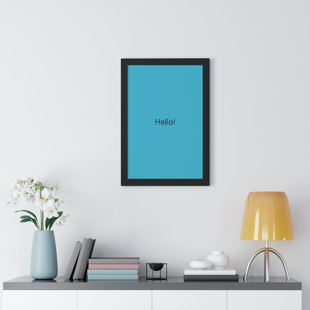 Framed Vertical Poster
