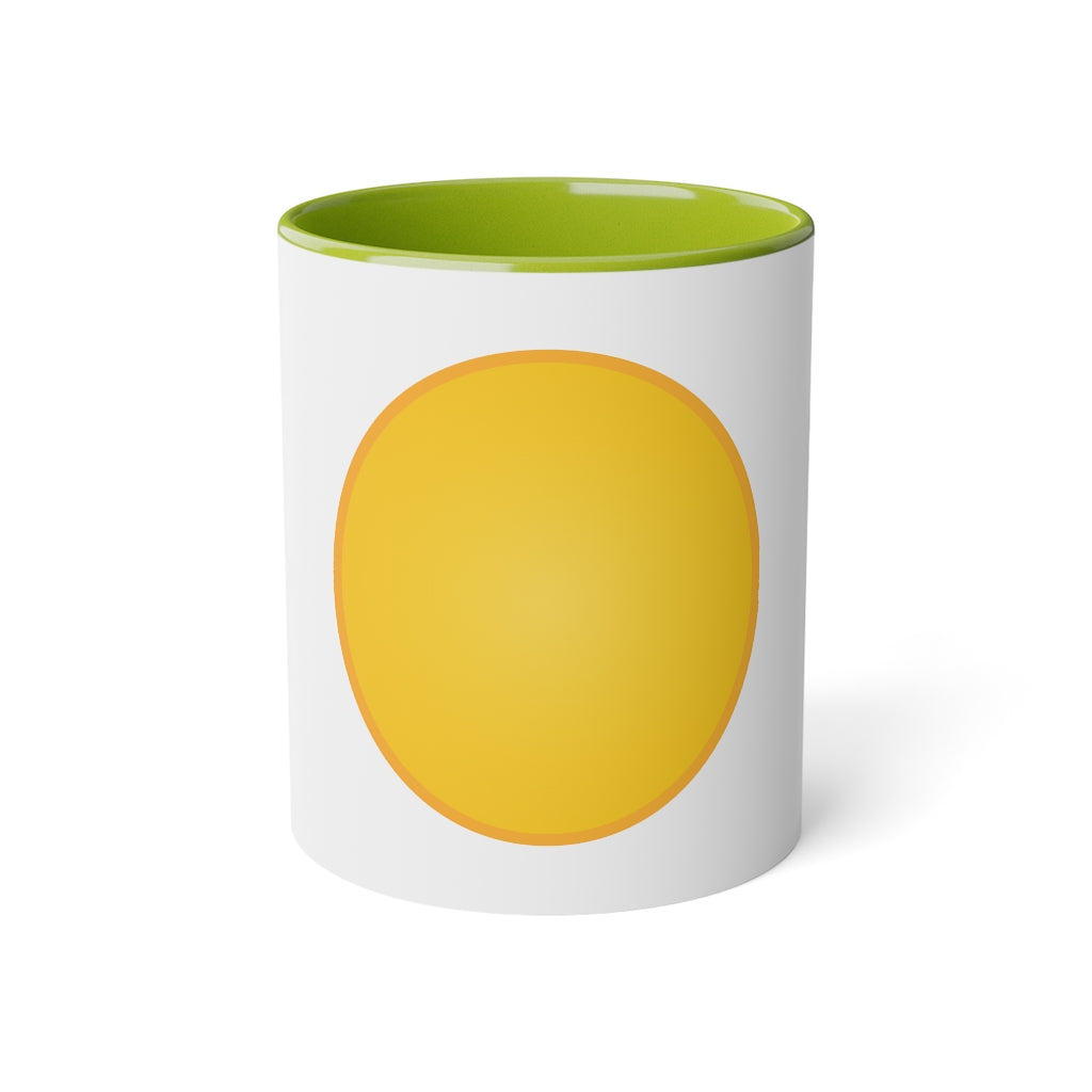 White Accent Mug, 11oz