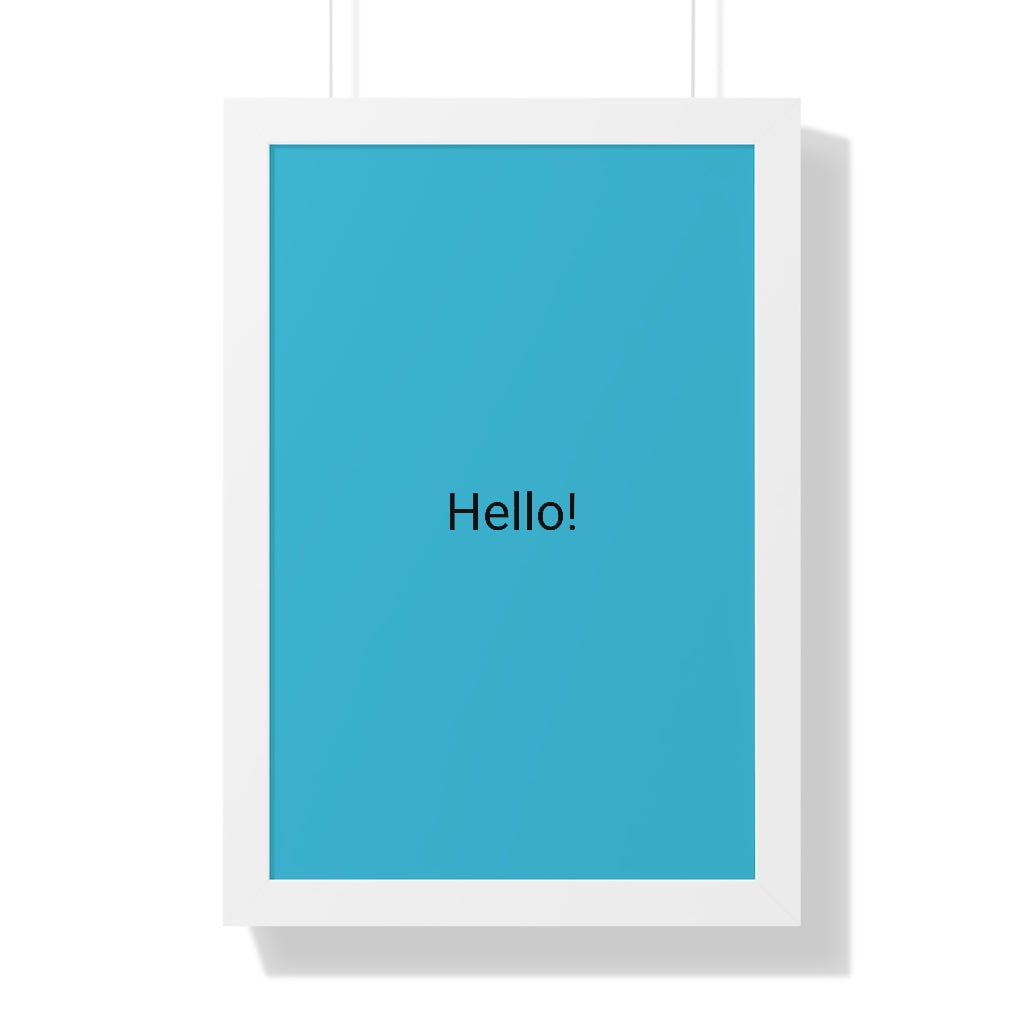 Framed Vertical Poster