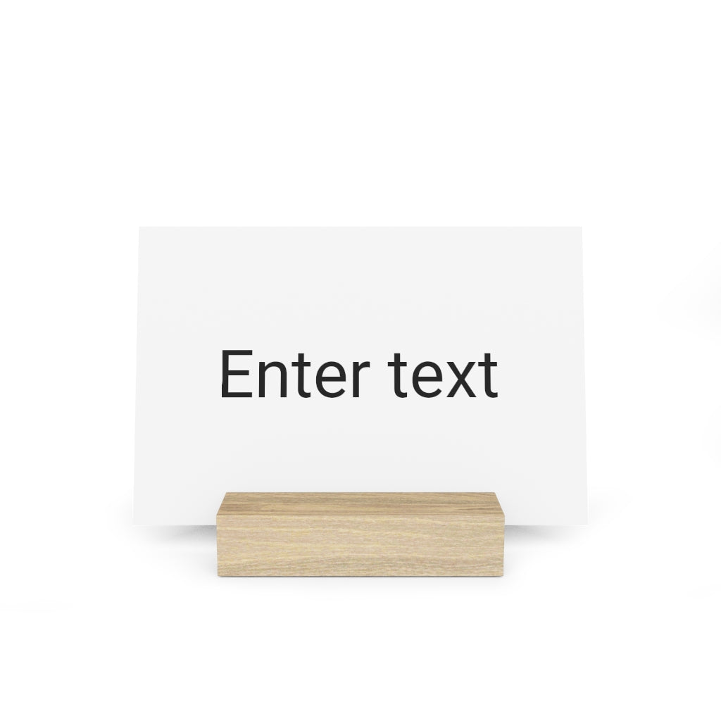 Gallery board with stand