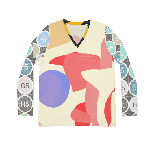 Women's Long Sleeve V-neck Shirt