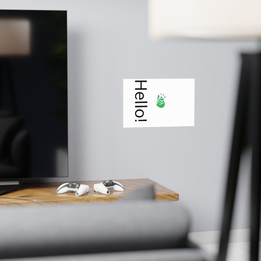 Vertical and horizontal matte posters