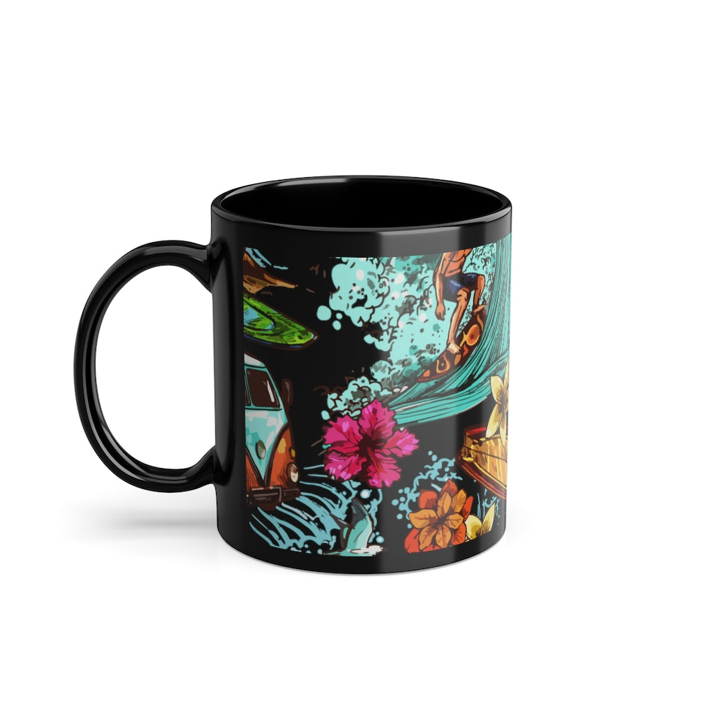 Black Coffee Cup, 11oz