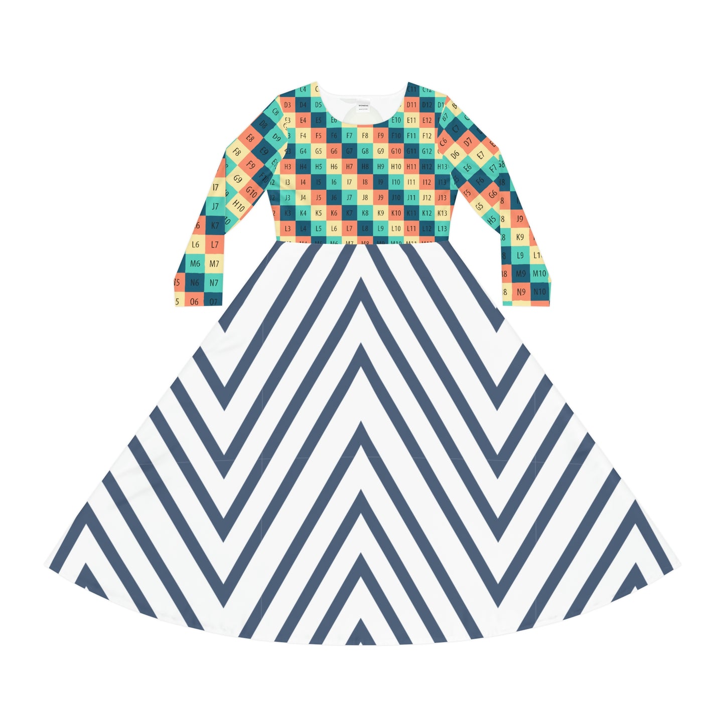 Women's Long-Sleeve Dance Dress