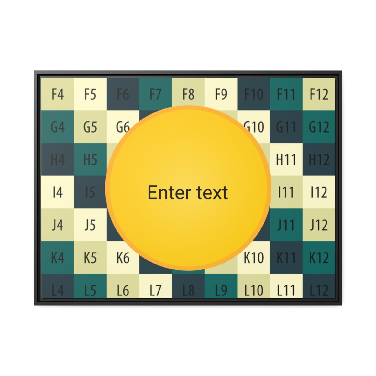 Matte Canvas, Black Frame