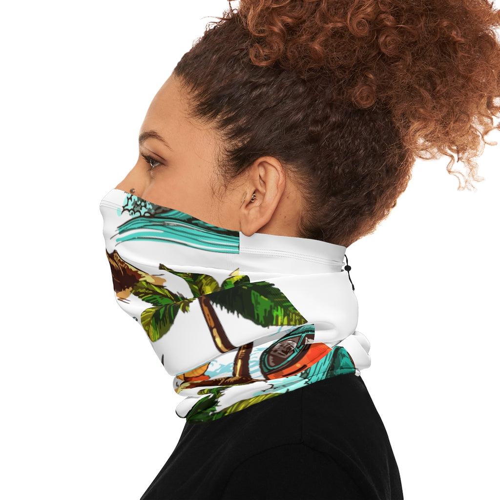 Winter Neck Gaiter With Drawstring
