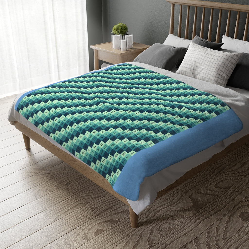 Velveteen Minky Blanket (Two-sided print)