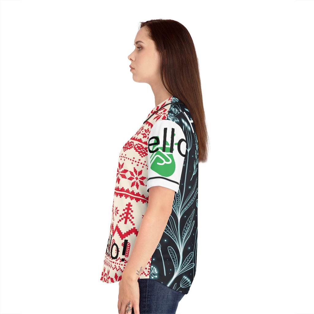 Women's Baseball Jersey (AOP)
