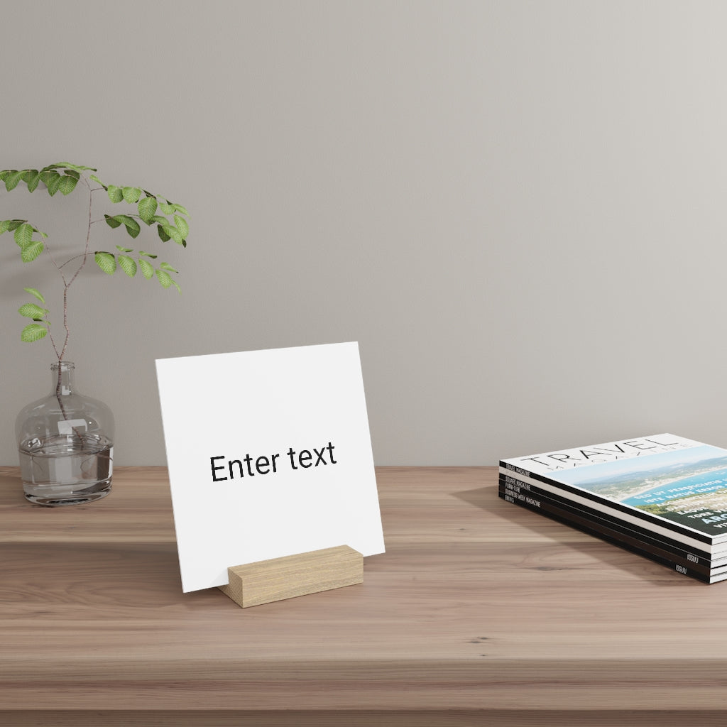 Gallery board with stand