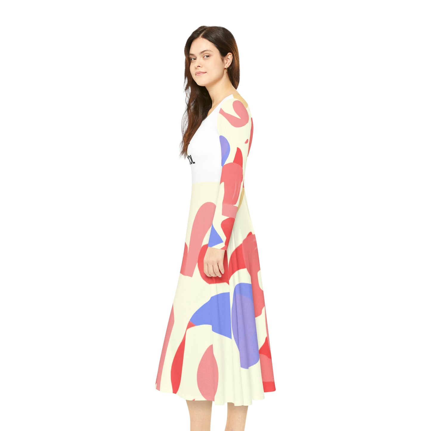 Women's Long-Sleeve Dance Dress