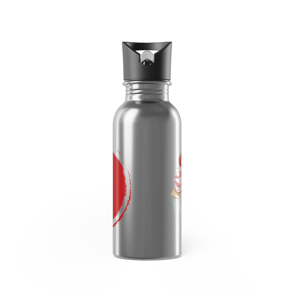 Stainless Steel Water Bottle With Straw, 20oz