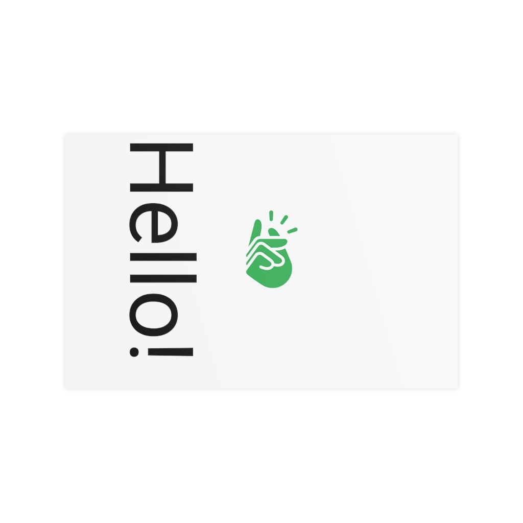 Vertical and horizontal matte posters