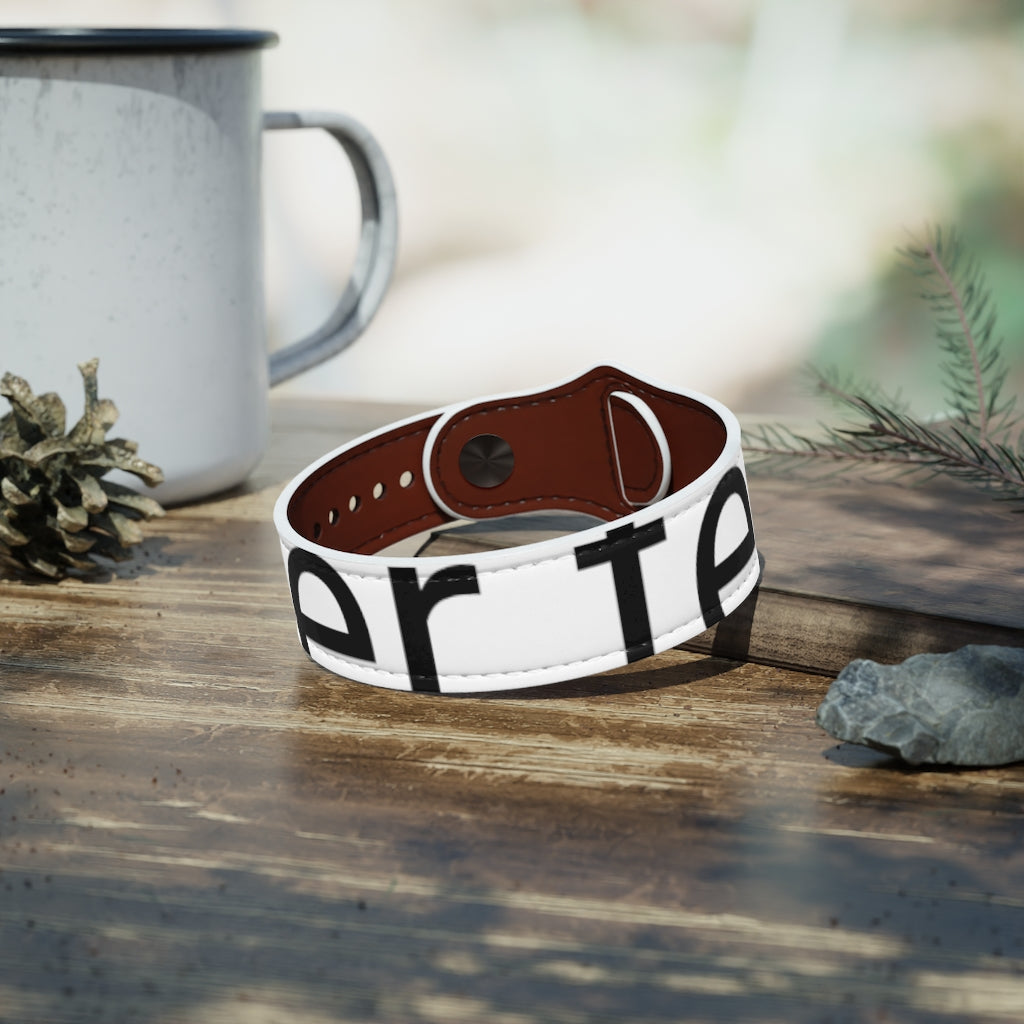Vegan Leather Wristband