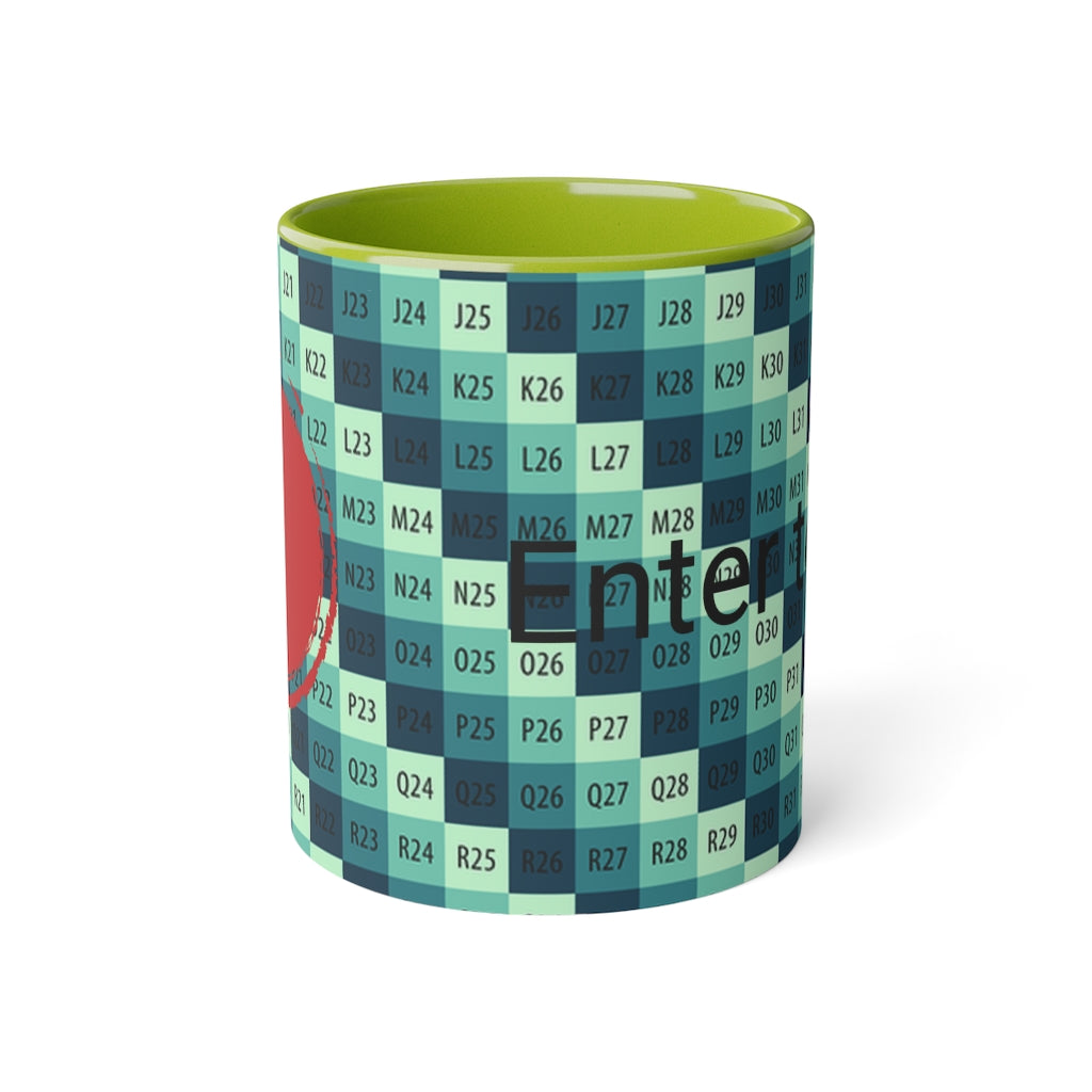 White Accent Mug, 11oz