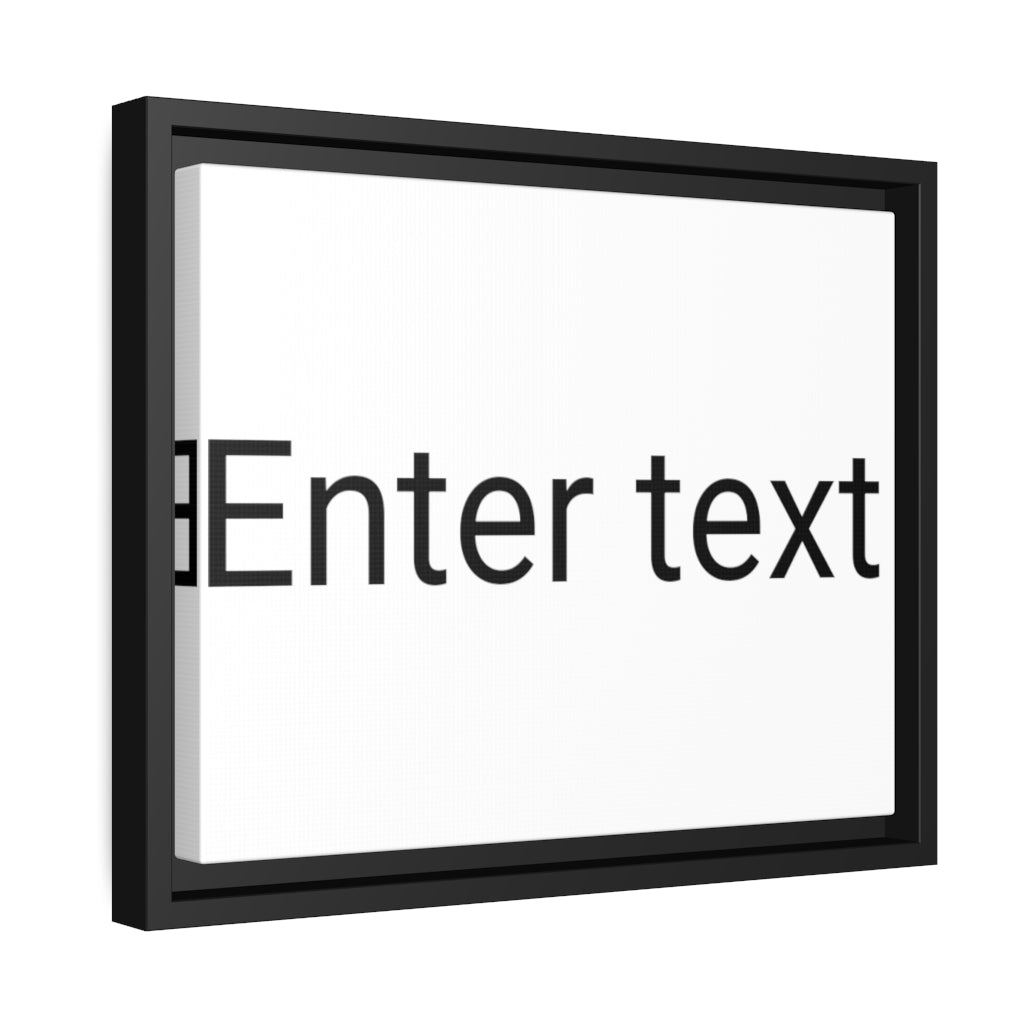 Matte Canvas, Black Frame