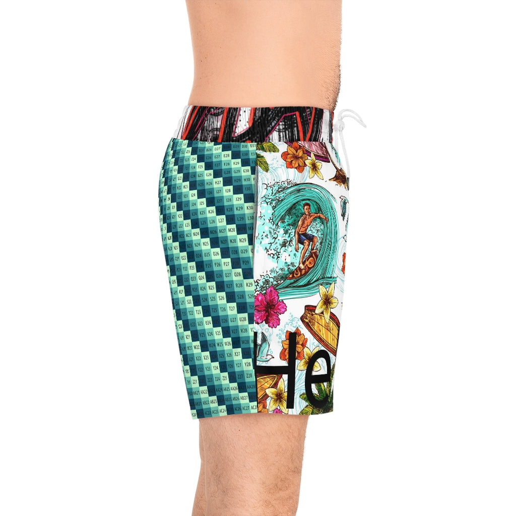 Men's Mid-Length Swim Shorts (AOP)