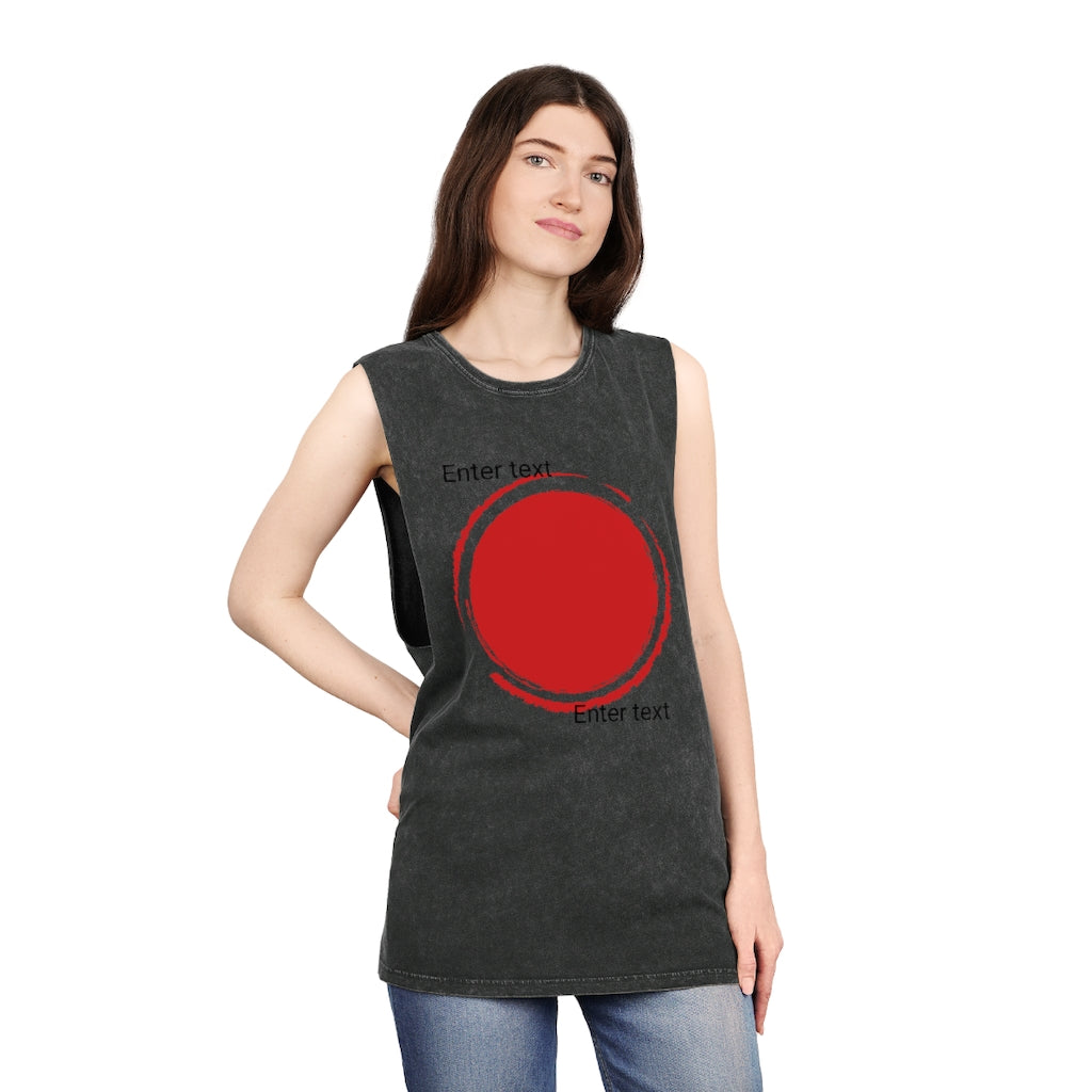 Unisex Stone Wash Tank Top