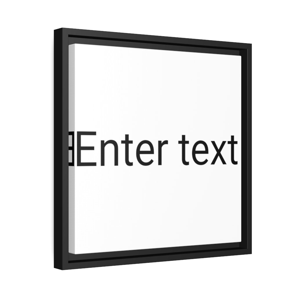 Matte Canvas, Black Frame