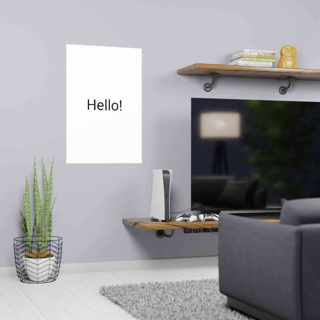 Vertical and Horizontal Matte Posters