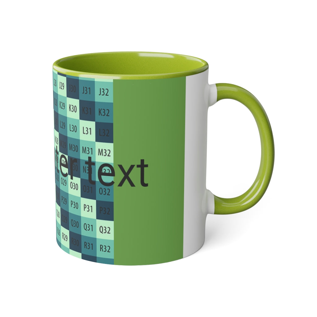 White Accent Mug, 11oz