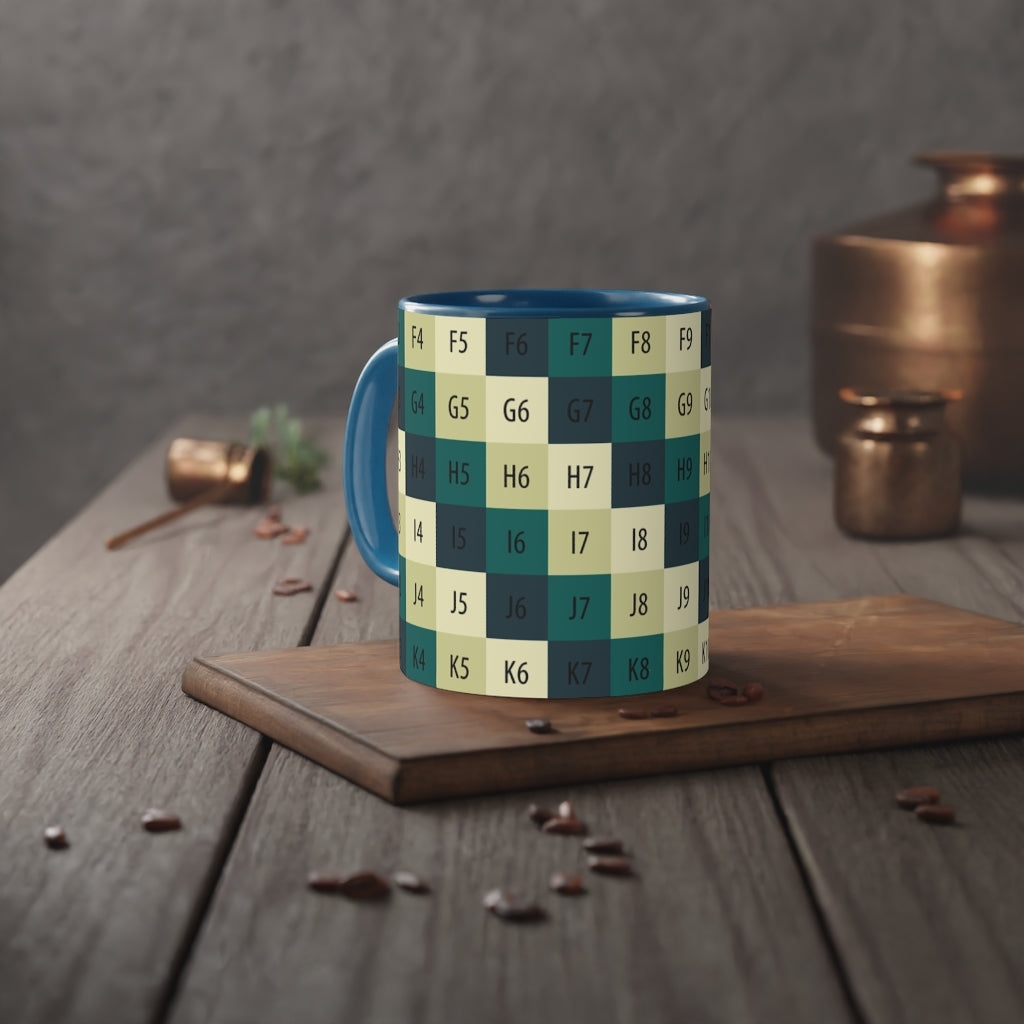 White Accent Mug, 11oz