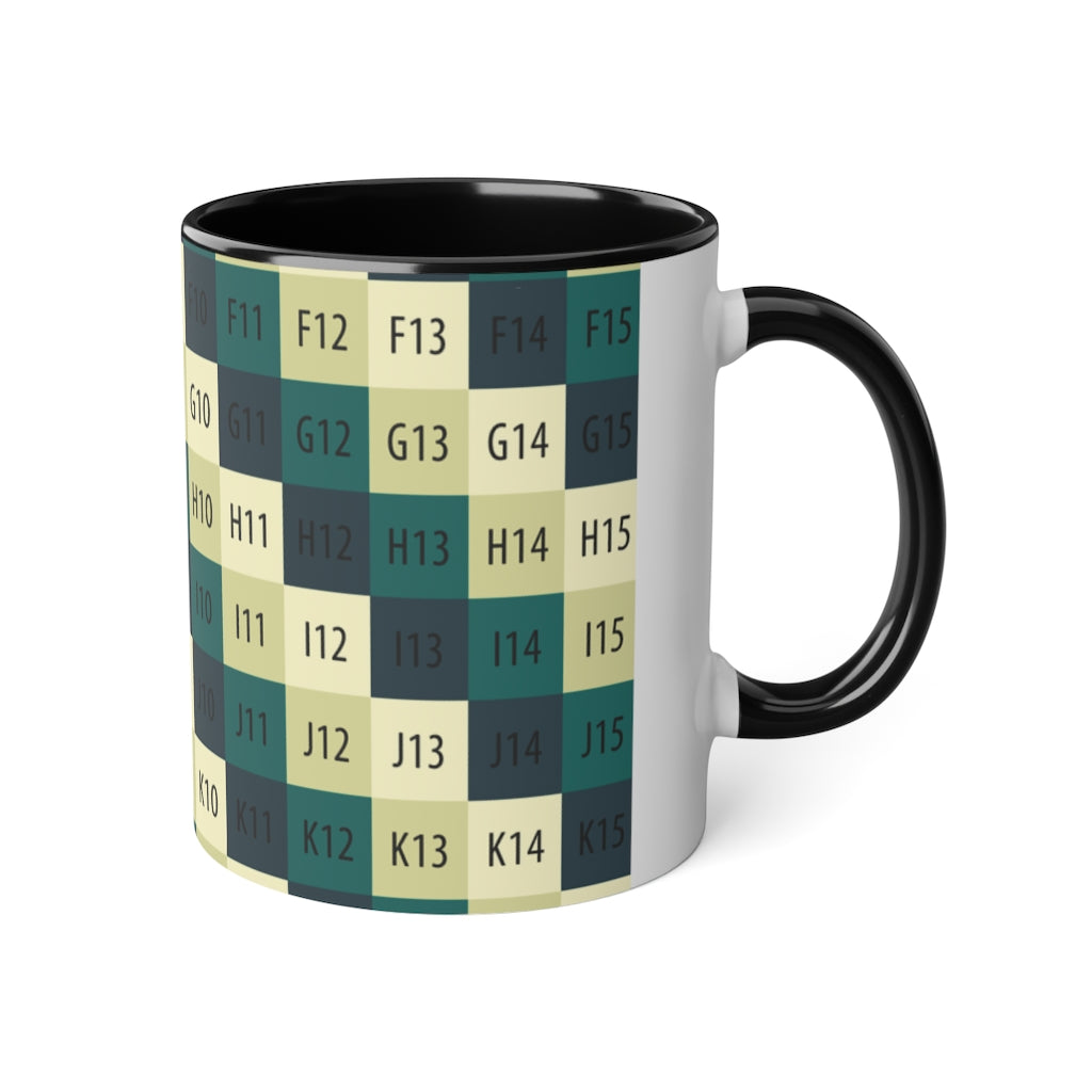 White Accent Mug, 11oz