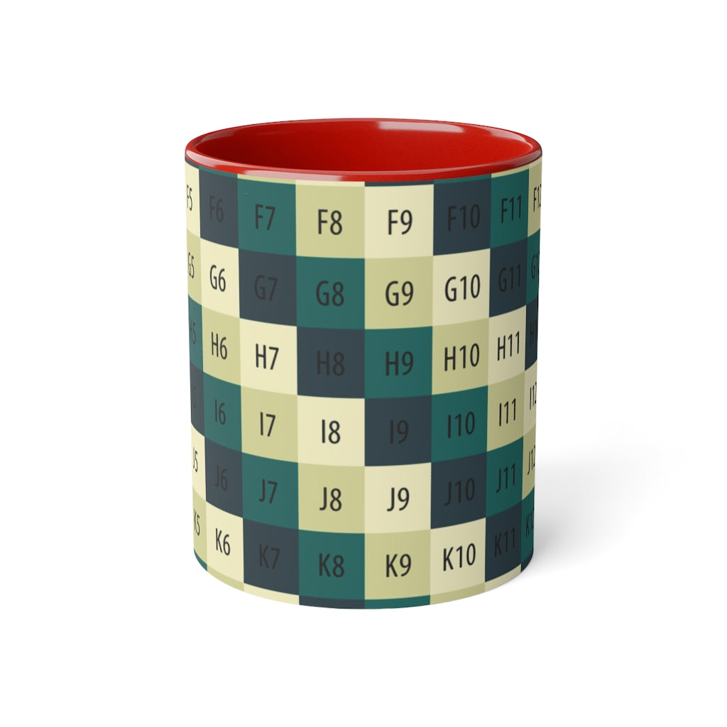 White Accent Mug, 11oz