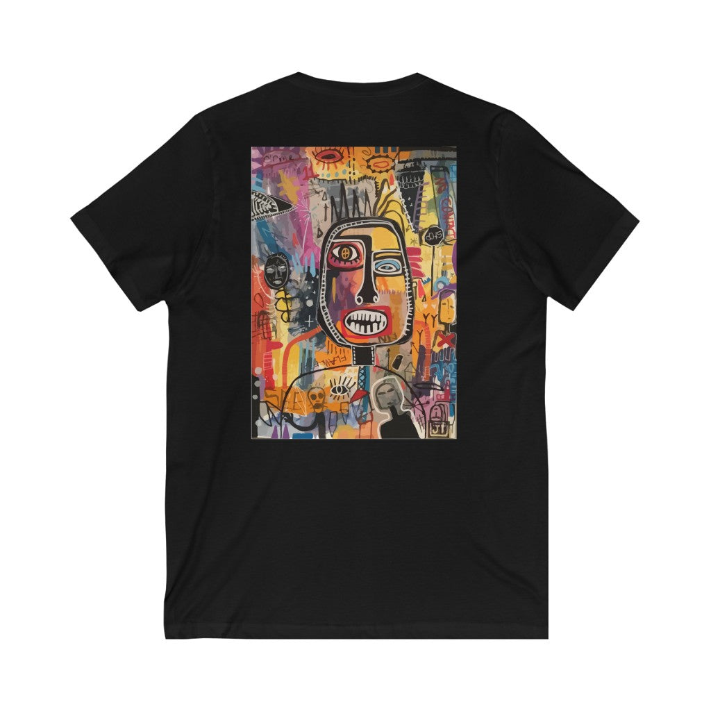 TEST - Unisex Jersey Short Sleeve V-Neck Tee