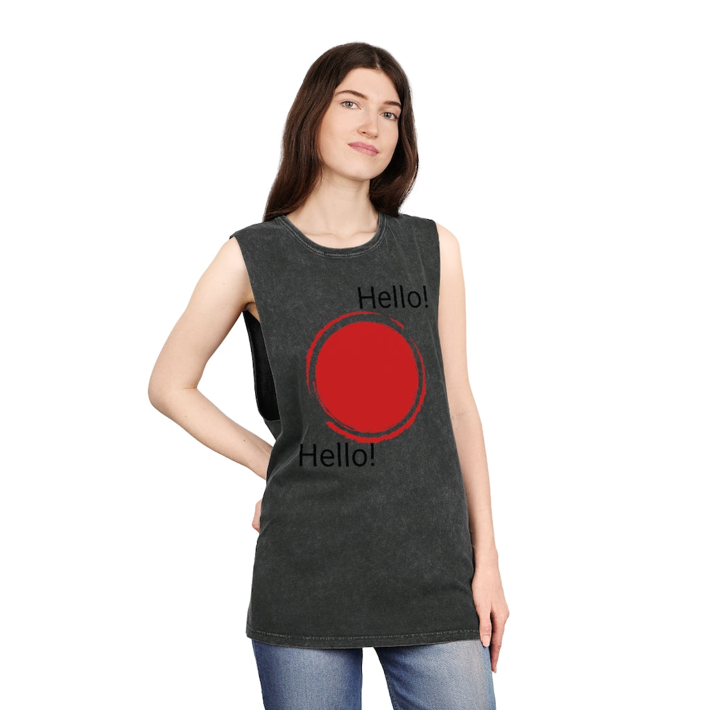 Unisex Stonewash Tank Top