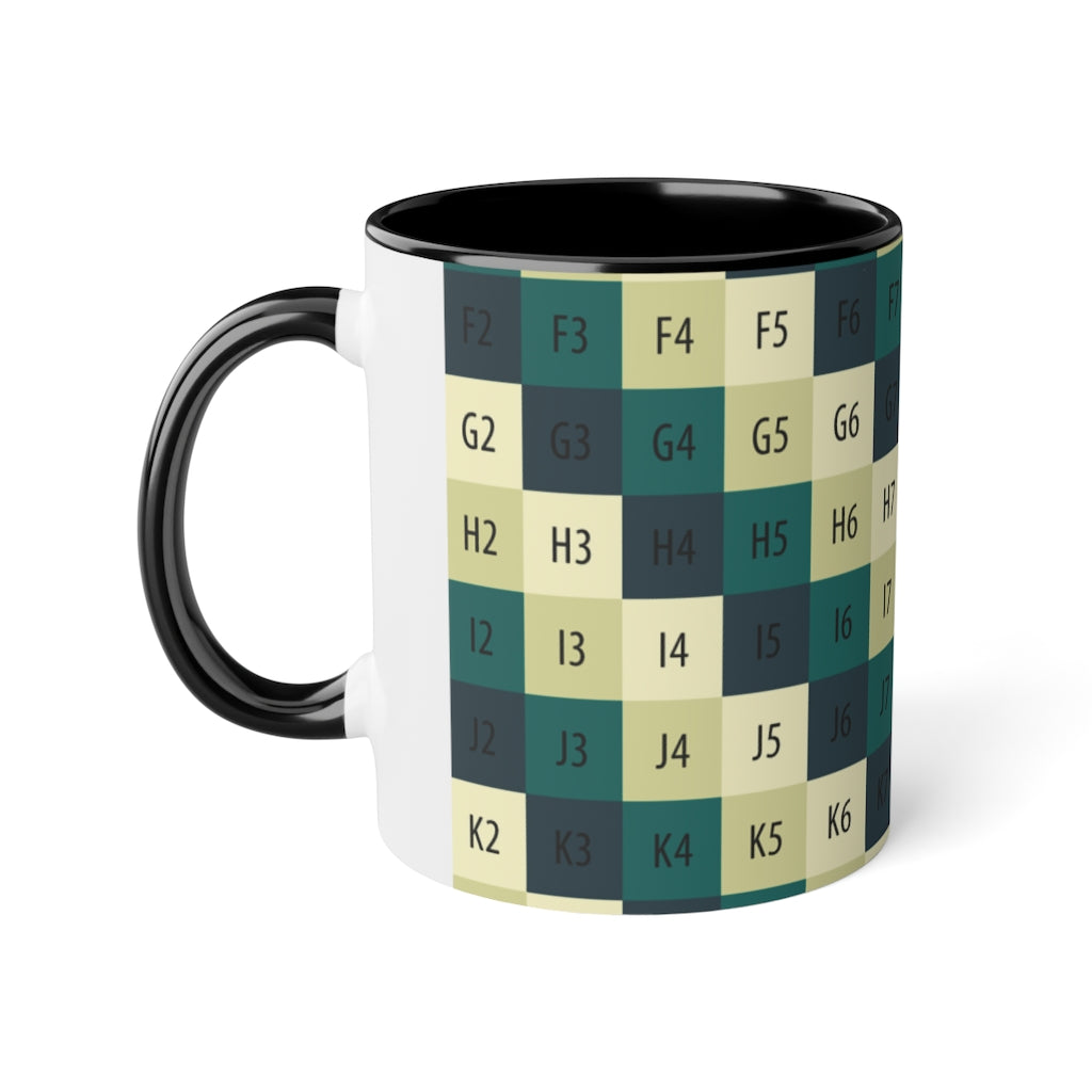 White Accent Mug, 11oz