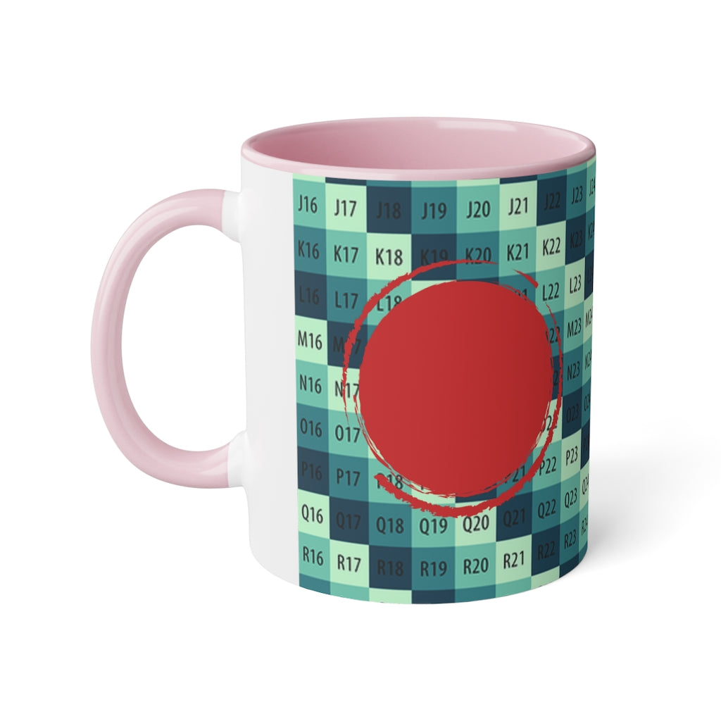 White Accent Mug, 11oz