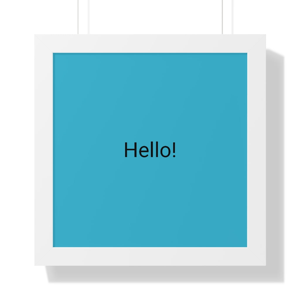 Framed Vertical Poster